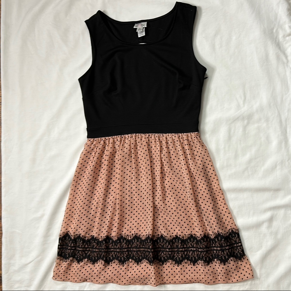 Sweet Storm Orange and Pink Tiered Dress